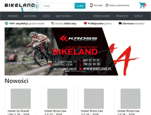 Tablet Screenshot of bikeland.pl